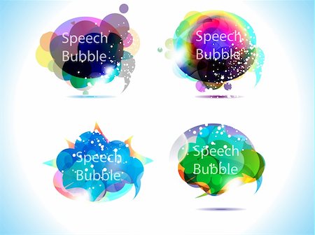 fogbow - abstract colorful speech bubble vector illustration Stock Photo - Budget Royalty-Free & Subscription, Code: 400-04906186