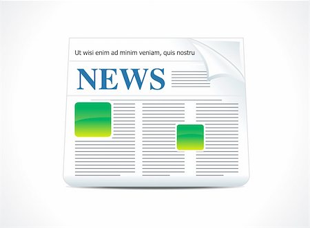 abstract news icon vector illustration Stock Photo - Budget Royalty-Free & Subscription, Code: 400-04906198