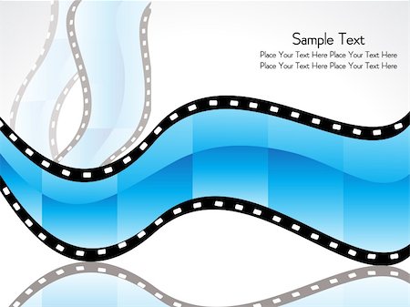 abstract film strip vector illustration Stock Photo - Budget Royalty-Free & Subscription, Code: 400-04906190