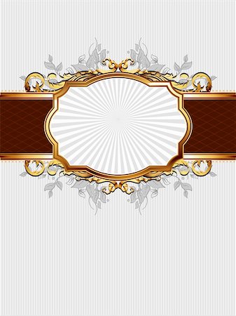 ornate frame, this illustration may be useful as designer work Stock Photo - Budget Royalty-Free & Subscription, Code: 400-04906243