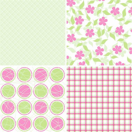 Scrapbook patterns for design, vector illustration Stock Photo - Budget Royalty-Free & Subscription, Code: 400-04906475