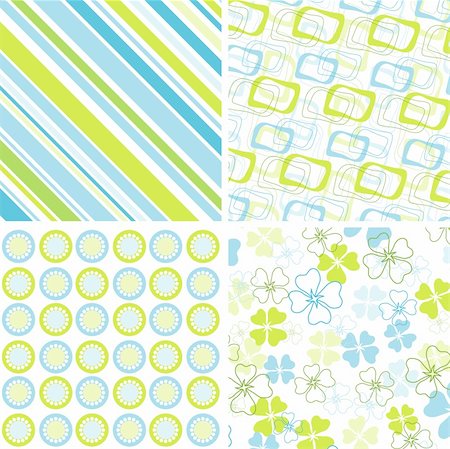 simsearch:400-04922188,k - Scrapbook patterns for design, vector illustration Fotografie stock - Microstock e Abbonamento, Codice: 400-04906476