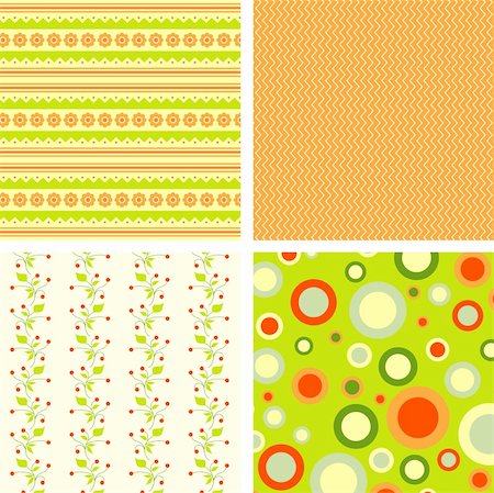 Scrapbook patterns for design, vector illustration Stock Photo - Budget Royalty-Free & Subscription, Code: 400-04906505
