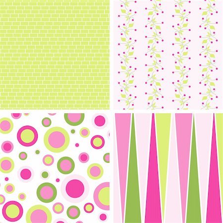 Scrapbook patterns for design, vector illustration Stock Photo - Budget Royalty-Free & Subscription, Code: 400-04906506