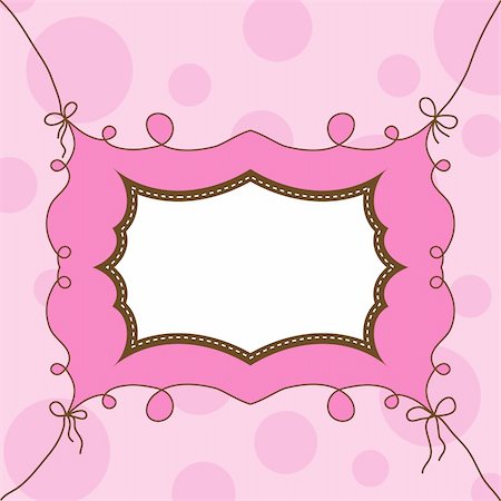scrapbook for birthday - Template cards for the girl, vector illustration Stock Photo - Budget Royalty-Free & Subscription, Code: 400-04906503