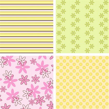 simsearch:400-05885839,k - Scrapbook patterns for design, vector illustration Foto de stock - Royalty-Free Super Valor e Assinatura, Número: 400-04906537