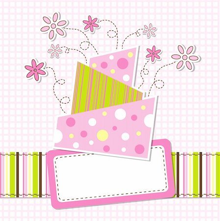 Template greeting card, vector illustration, eps10 Stock Photo - Budget Royalty-Free & Subscription, Code: 400-04906582