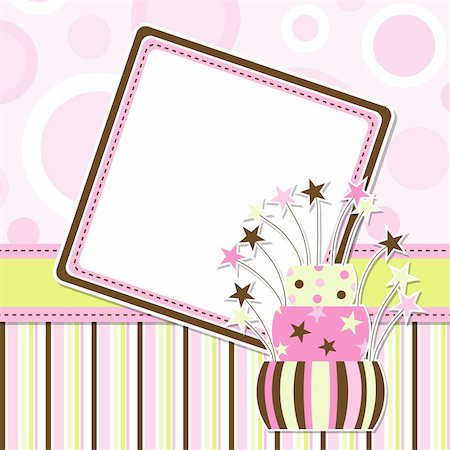 Template greeting card, vector illustration, eps10 Stock Photo - Budget Royalty-Free & Subscription, Code: 400-04906685