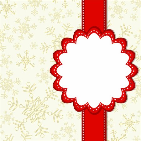 scrapbook cards christmas - Template greeting card, vector illustration, eps10 Stock Photo - Budget Royalty-Free & Subscription, Code: 400-04906702