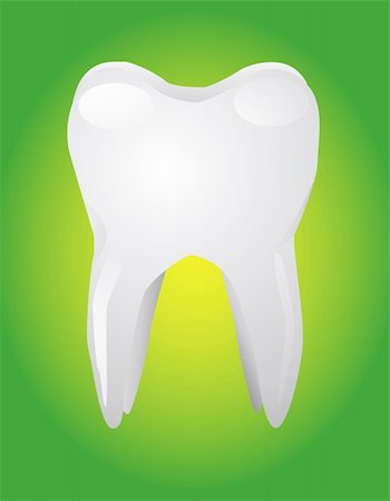 Vector illustration of white tooth Photographie de stock - Aubaine LD & Abonnement, Code: 400-04907118