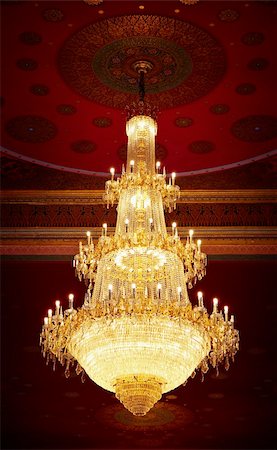 simsearch:400-04774929,k - The huge old antique chandelier from the ceiling of a Buddhist temple Stock Photo - Budget Royalty-Free & Subscription, Code: 400-04907158