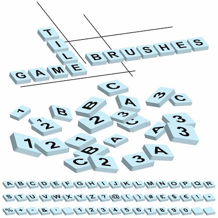 game tiles Stockbilder - Microstock & Abonnement, Bildnummer: 400-04907245