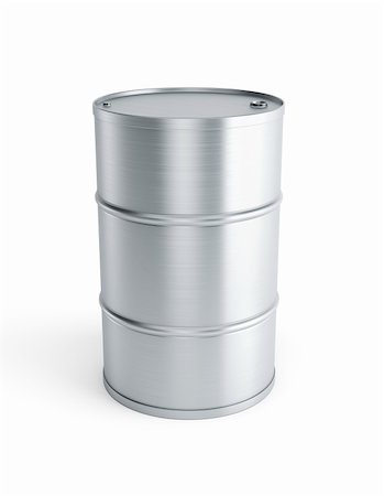 stell barrel isolated 3d render Stock Photo - Budget Royalty-Free & Subscription, Code: 400-04907386