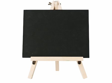 empty blackboard with tripod wooden Stock Photo - Budget Royalty-Free & Subscription, Code: 400-04907691