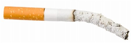 simsearch:400-04716399,k - brûlure de cigarette. Isolé sur fond blanc. Photographie de stock - Aubaine LD & Abonnement, Code: 400-04908361