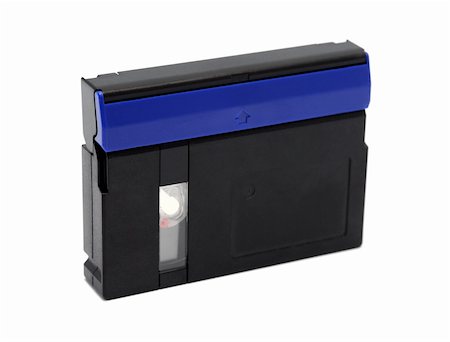 simsearch:400-04728971,k - Videocassette standard miniDV isolated on a white background Stock Photo - Budget Royalty-Free & Subscription, Code: 400-04909497