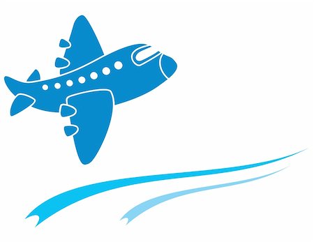 Design of blue aeroplane isolated on white Photographie de stock - Aubaine LD & Abonnement, Code: 400-04909977