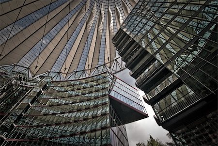 Part of Sony Center at Potsdamer Platz in Berlin, Europe. Stock Photo - Budget Royalty-Free & Subscription, Code: 400-04900590