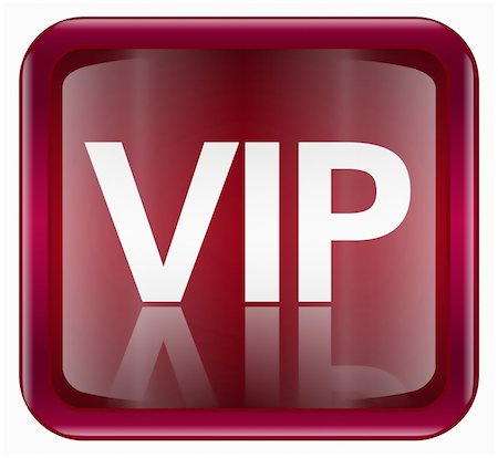 simsearch:400-05350670,k - VIP icon dark red, isolated on white background Photographie de stock - Aubaine LD & Abonnement, Code: 400-04900822