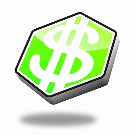 simsearch:700-00047827,k - green dollar button with perspective, symbol for finance and money Stockbilder - Microstock & Abonnement, Bildnummer: 400-04900868