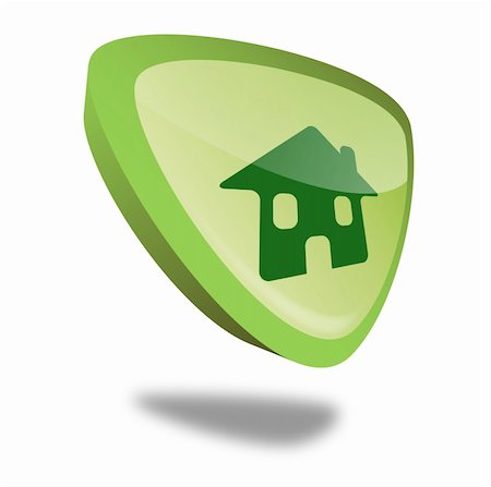 simsearch:400-04881139,k - green home button with perspective Foto de stock - Royalty-Free Super Valor e Assinatura, Número: 400-04900883