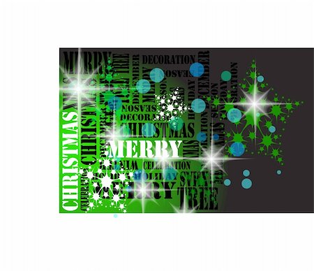 simsearch:400-04900958,k - christmas background with snowflakes and stars in green color Foto de stock - Royalty-Free Super Valor e Assinatura, Número: 400-04900958
