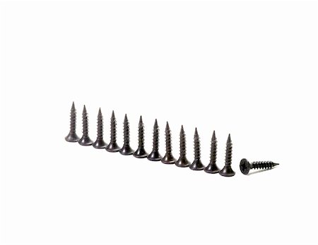 simsearch:400-04009626,k - screws isolated on white Foto de stock - Royalty-Free Super Valor e Assinatura, Número: 400-04901657