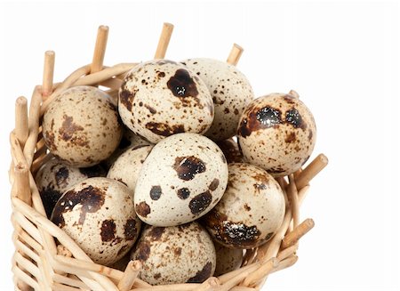 rebhuhn - quail eggs isolated on white Photographie de stock - Aubaine LD & Abonnement, Code: 400-04901742