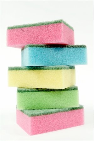 stack of sponges Stockbilder - Microstock & Abonnement, Bildnummer: 400-04902249