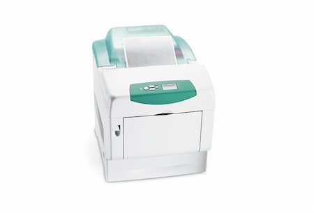 simsearch:400-05289490,k - office printer isolated on a white background Stock Photo - Budget Royalty-Free & Subscription, Code: 400-04902350