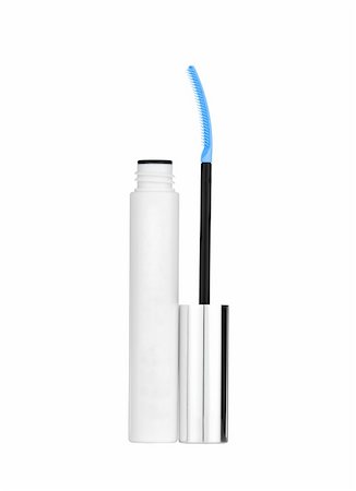 simsearch:400-08042102,k - blue mascara for eyes isolated on the white background with Clipping Path. Stock Photo - Budget Royalty-Free & Subscription, Code: 400-04902391