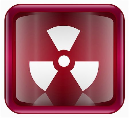 simsearch:400-05233482,k - Radioactive icon dark red, isolated on white background. Foto de stock - Super Valor sin royalties y Suscripción, Código: 400-04902580