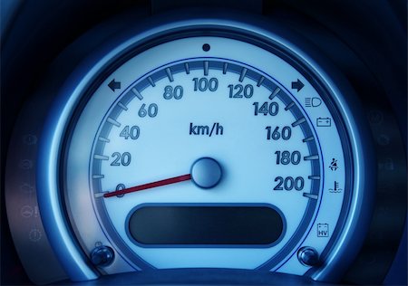 Detail of tachometer in the car Stock Photo - Budget Royalty-Free & Subscription, Code: 400-04902728