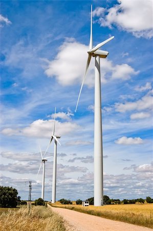 energy (power source) - Path of modern wind turbines in Valence, Spain Photographie de stock - Aubaine LD & Abonnement, Code: 400-04902925