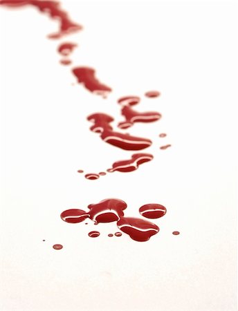 Drops of blood on white background Stock Photo - Budget Royalty-Free & Subscription, Code: 400-04903046