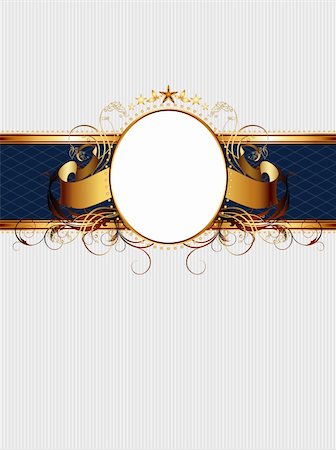 elegant emblems - ornate frame,  this illustration may be useful as designer work Stock Photo - Budget Royalty-Free & Subscription, Code: 400-04914043
