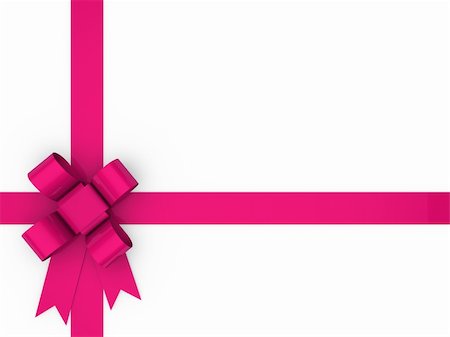 3d loop pink gift ribbon christmas birthday Stock Photo - Budget Royalty-Free & Subscription, Code: 400-04914256