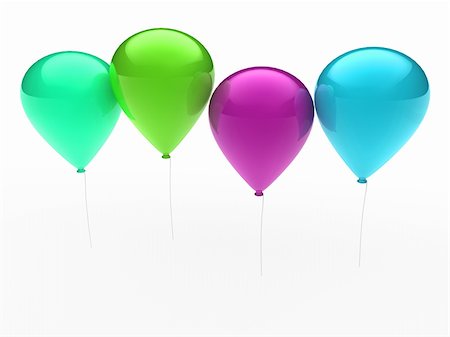 simsearch:400-03990582,k - 3d, ballon, balloon, party, birthday, colorful, color Fotografie stock - Microstock e Abbonamento, Codice: 400-04914265