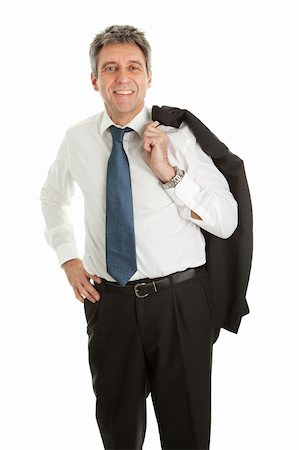 Portrait of successful senior business man. Isolated on white Stock Photo - Budget Royalty-Free & Subscription, Code: 400-04915400