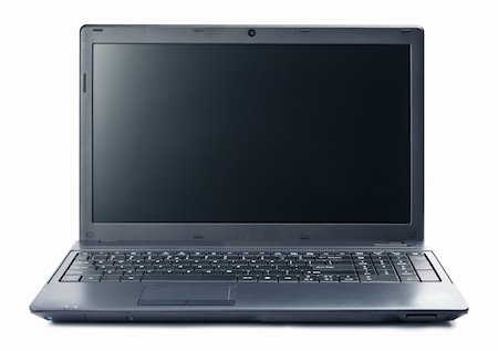 simsearch:400-04854535,k - Laptop isolated on white Stock Photo - Budget Royalty-Free & Subscription, Code: 400-04915544