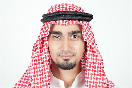 Portrait closeup of a young arab man Stock Photo - Budget Royalty-Free & Subscription, Code: 400-04916002