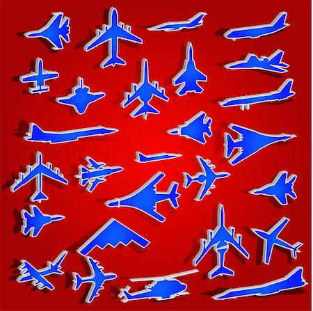 simsearch:400-04270337,k - Combat aircraft. Team. vector illustration for designers Foto de stock - Super Valor sin royalties y Suscripción, Código: 400-04916352