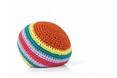 footbag - Colorful hacky sack isolated on white Stock Photo - Budget Royalty-Free & Subscription, Code: 400-04916616