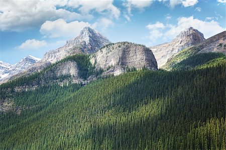 parc national de banff - View of the Rocky Mountains in Alberta, Canada Foto de stock - Super Valor sin royalties y Suscripción, Código: 400-04916658