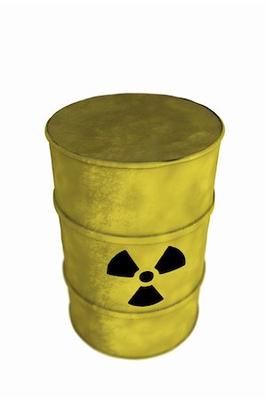 high quality rendering of nuclear waste barrel from top Photographie de stock - Aubaine LD & Abonnement, Code: 400-04916971