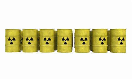 rows of yellow barrel for nuclear waste from the front Stock Photo - Budget Royalty-Free & Subscription, Code: 400-04916985