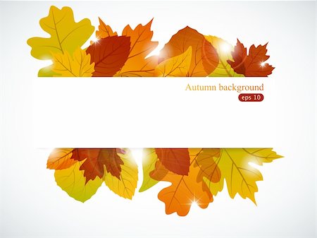 Vector autumn background Stock Photo - Budget Royalty-Free & Subscription, Code: 400-04917029