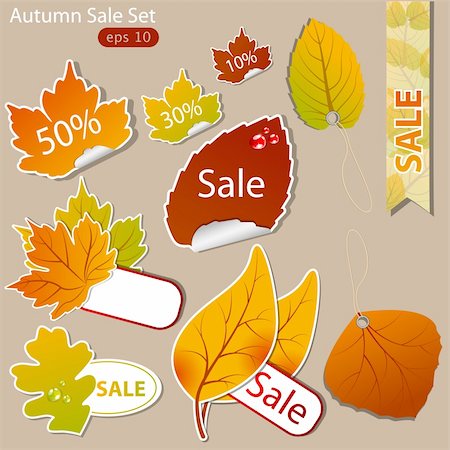 simsearch:400-04906513,k - Vector pattern of discount. Autumn Photographie de stock - Aubaine LD & Abonnement, Code: 400-04917030