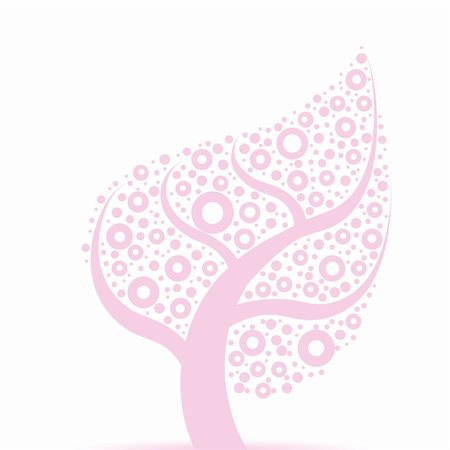 simsearch:400-05902207,k - Beautiful abstract art tree on white background Stock Photo - Budget Royalty-Free & Subscription, Code: 400-04917571