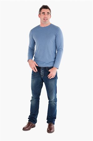 smart models male - Surprised man posing against a white background Stock Photo - Budget Royalty-Free & Subscription, Code: 400-04918269